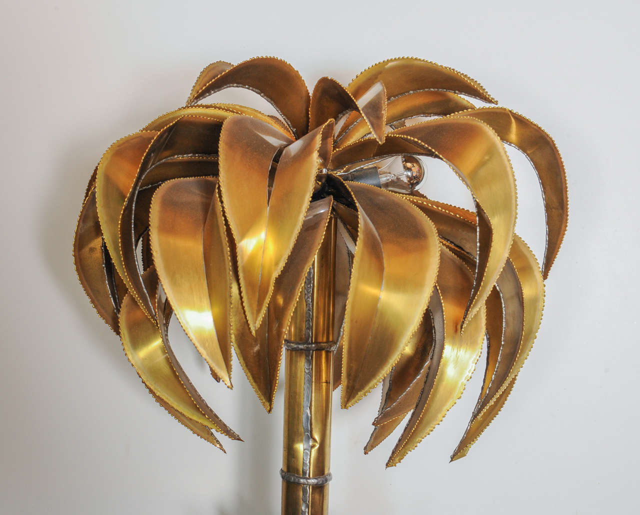 Palm tree Floor or Table Lamp by Maison Jansen In Excellent Condition In Amsterdam, NL